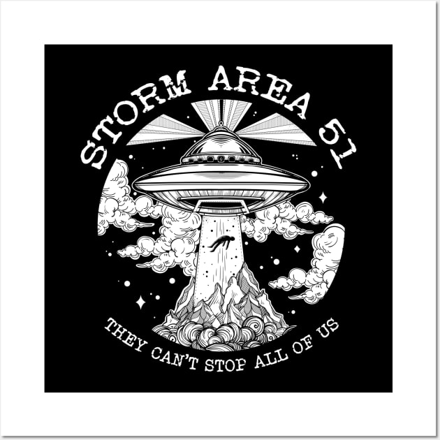 Storm Area 51 Wall Art by stuffofkings